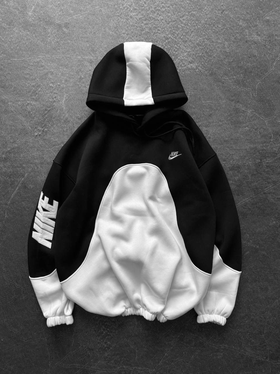 Kol Detay Oversize Unisex Şardonlu Sweatshirt