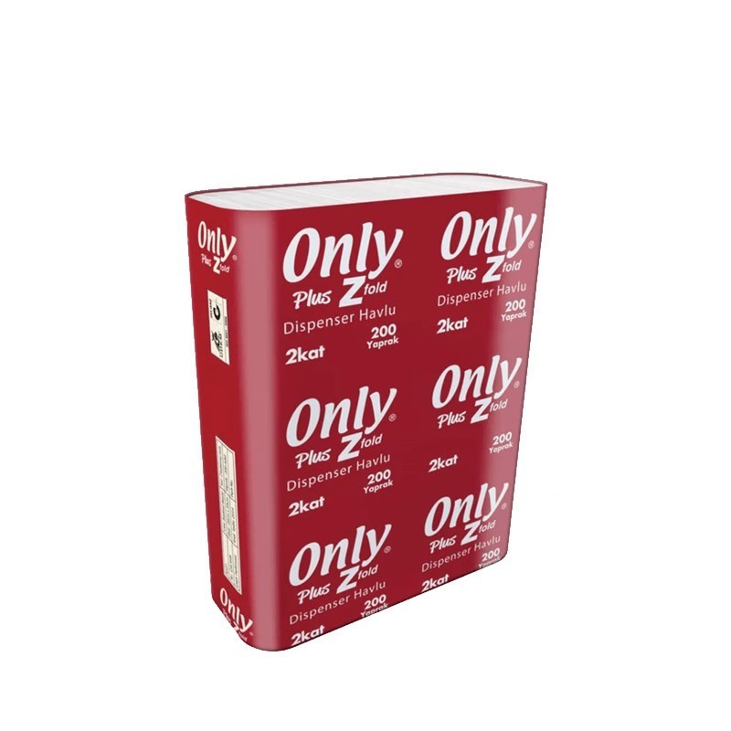 ONLY Plus Dispenser Z Havlu 360 Gr 200 Yaprak 12’Li Paket 22x23 Cm