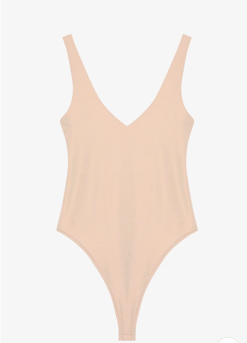 V yaka basic bodysuit bej