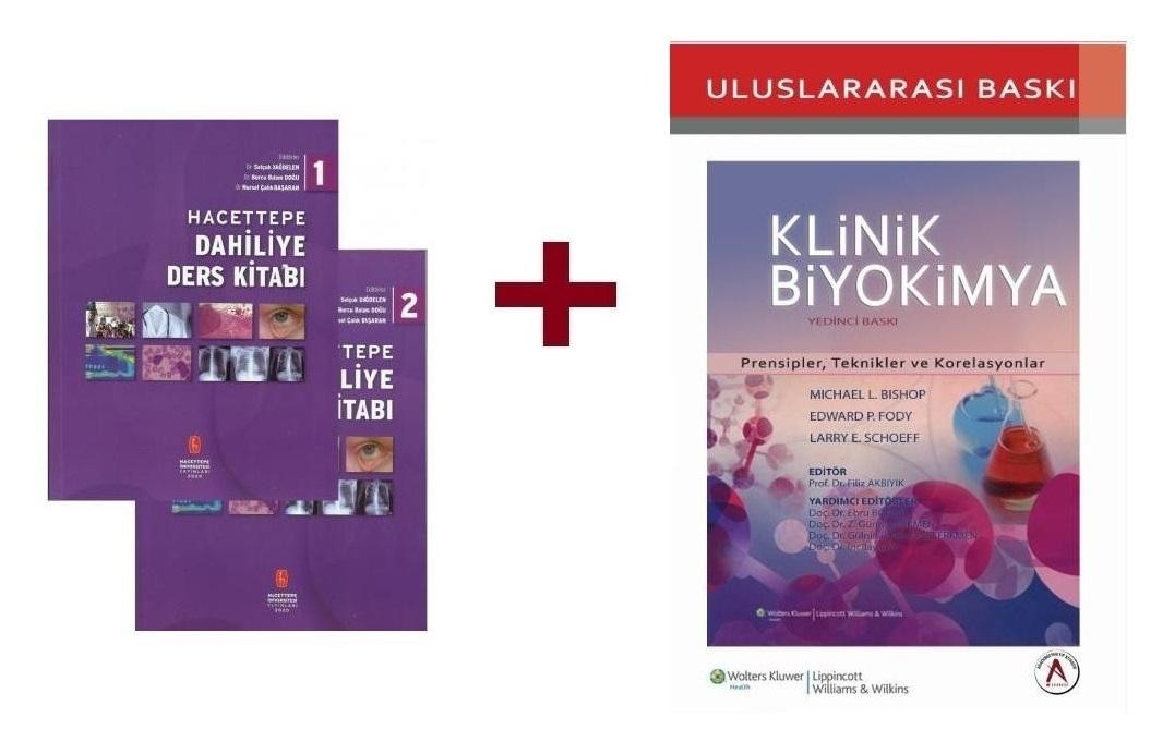 Hacettepe Dahiliye Ders Kitabı Cilt 1-2  + Bishop Klinik Biyokimya