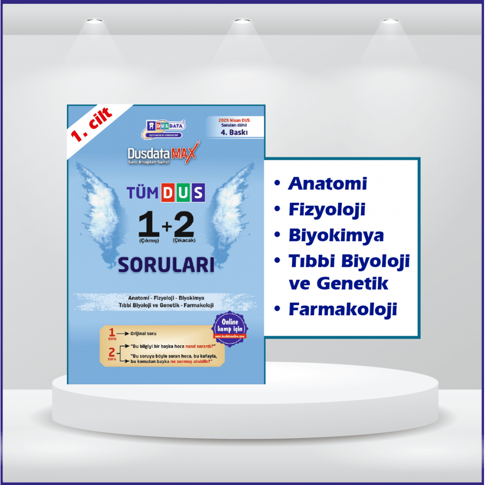 Dusdatamax Tüm Dus Soruları 1+2 ( 4.Baskı ) 1.Cilt