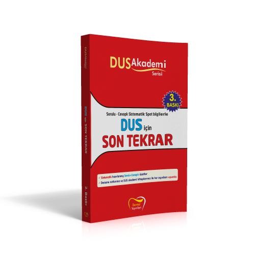 DUS İçin Sorulu Cevaplı Son Tekrar