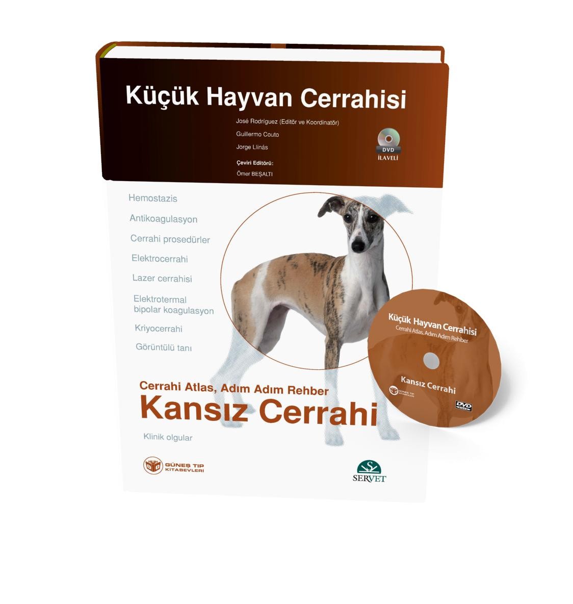 Küçük Hayvan Cerrahisi - Kansız Cerrahi (Cerrahi Atlas, Adım Adım Rehber) Kitap + DVD