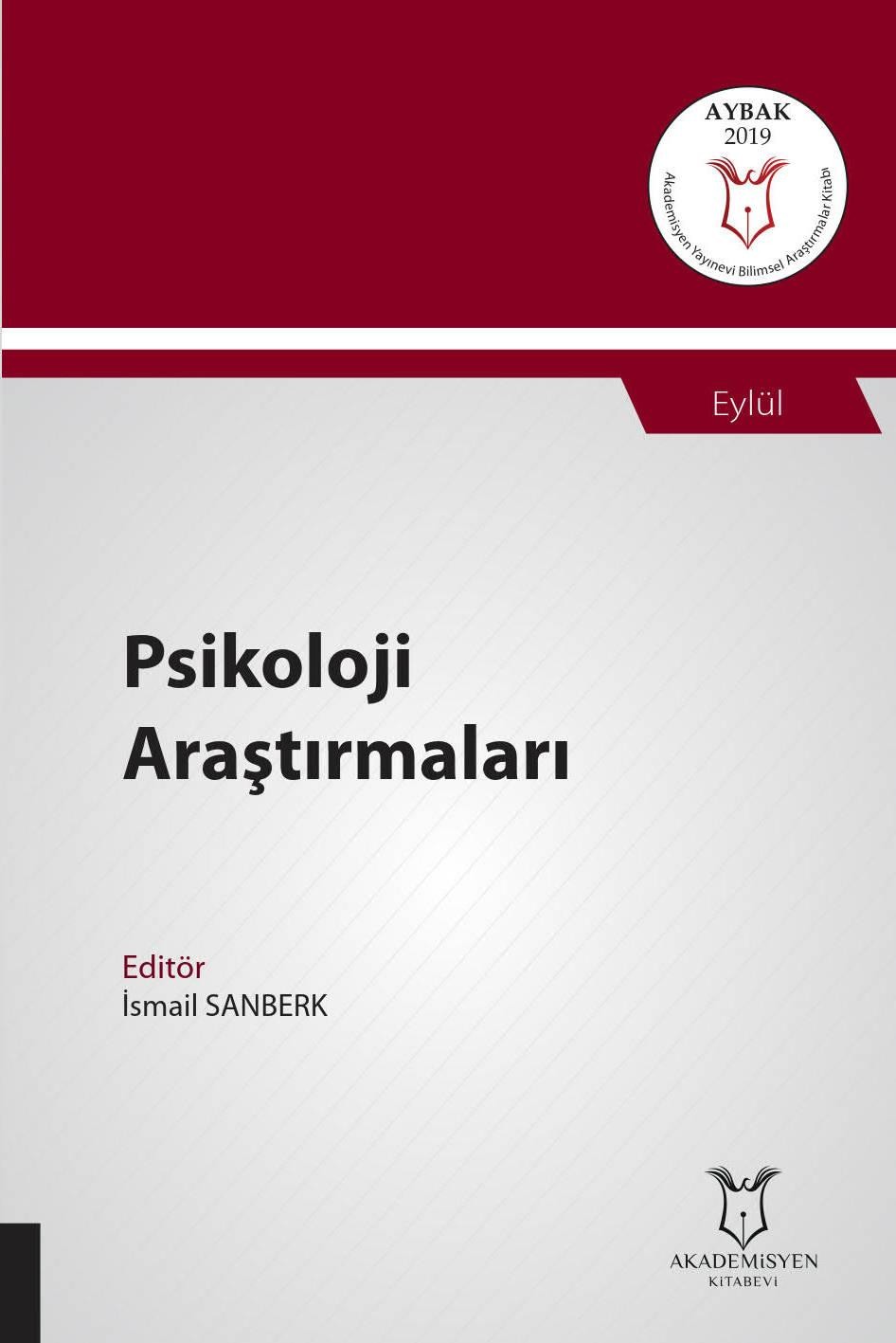 Psikoloji Araştırmaları ( AYBAK 2019 Eylül )