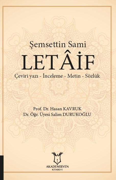 Şemsettin Sami Letâif
