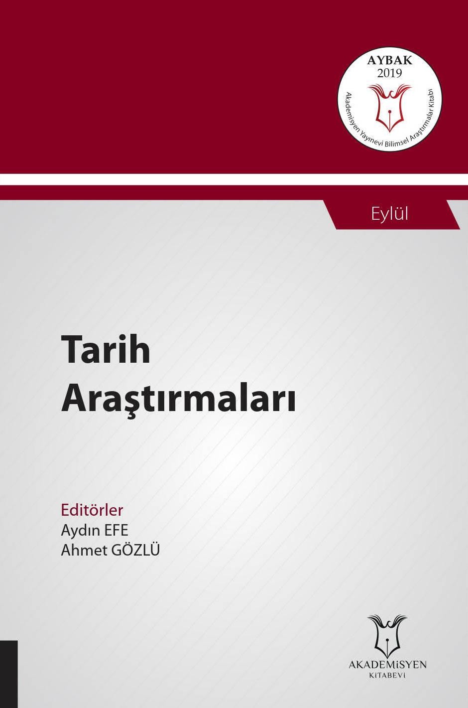 Tarih Araştırmaları ( AYBAK 2019 Eylül )