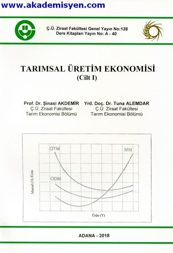 Tarımsal Üretim Ekonomisi Cilt 1