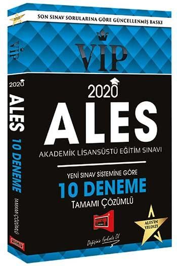 Yargı Yayınları 2020 ALES VIP Yeni Sınav Sistemine Göre Tamamı Çözümlü 10 Fasikül Deneme