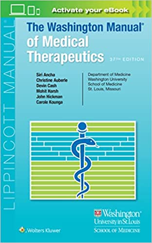 The Washington Manual of Medical Therapeutics, 37 Edition