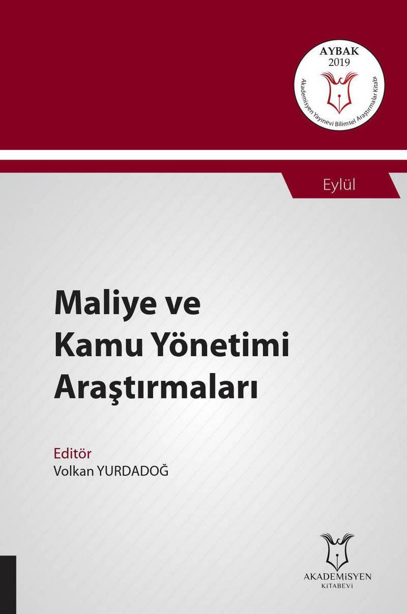 Maliye ve Kamu Yönetimi Araştırmaları ( AYBAK 2019 Eylül )