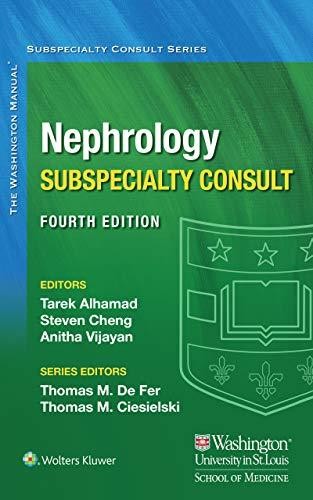 The Washington Manual of Nephrology Subspecialty Consult 4th Edition