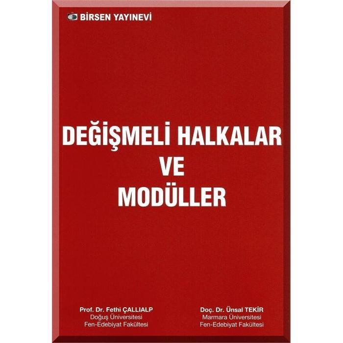 Değişmeli Halkalar ve Modüller