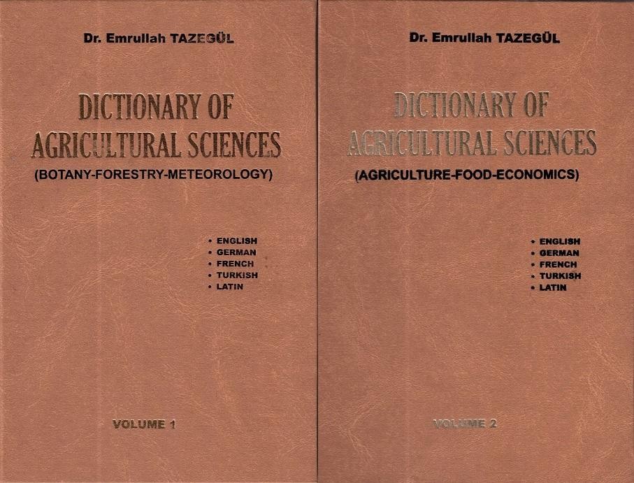 Dictionary Of Agricultural Sciences - Tarım Bilimleri Sözlüğü