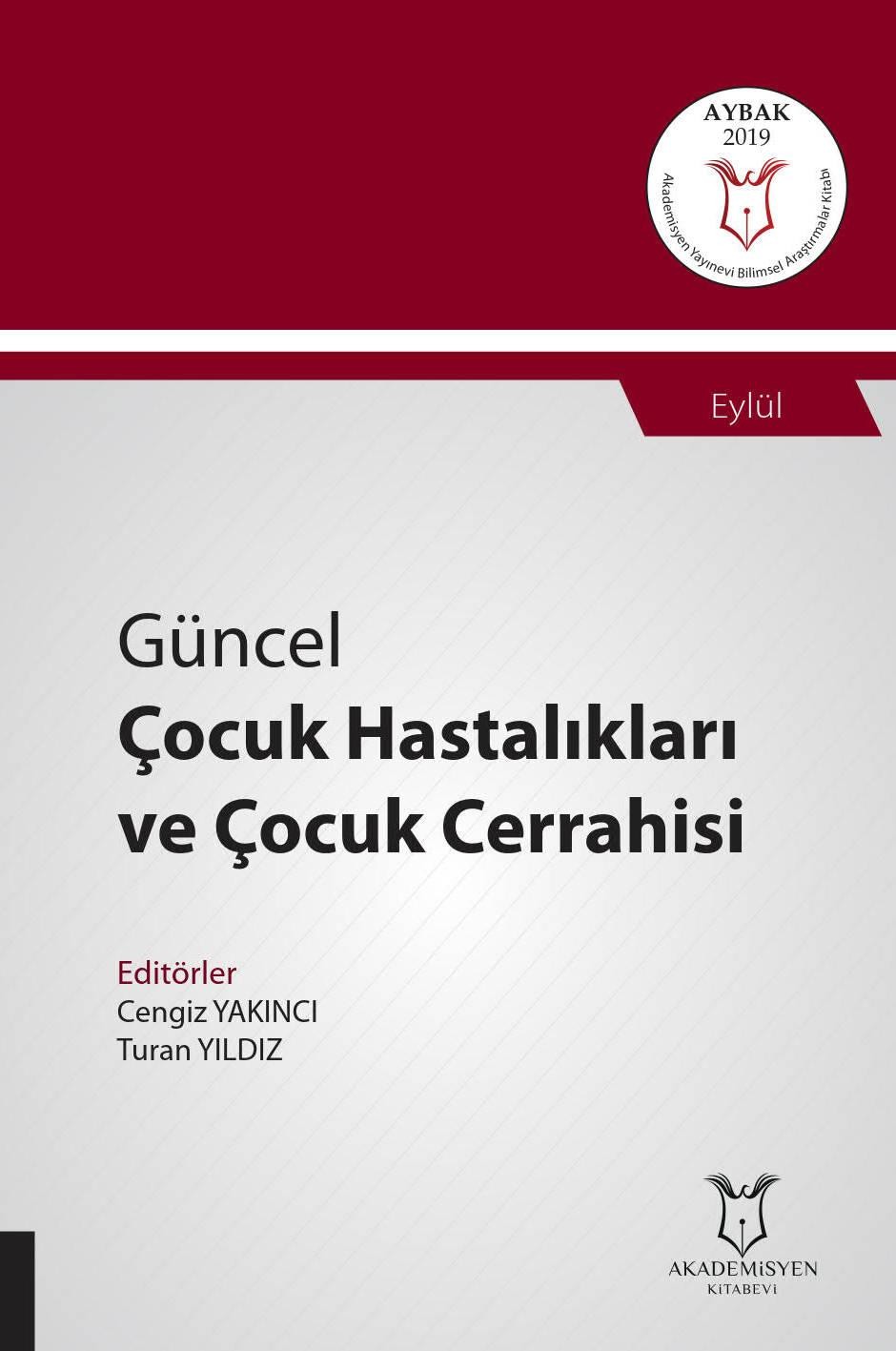 Güncel Çocuk Hastalıkları ve Çocuk Cerrahisi ( AYBAK 2019 Eylül )