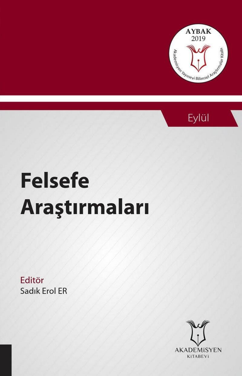 Felsefe Araştırmaları ( AYBAK 2019 Eylül )