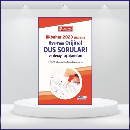 DUS Soruları - ÖSYM'nin Orijinal Haziran 2023