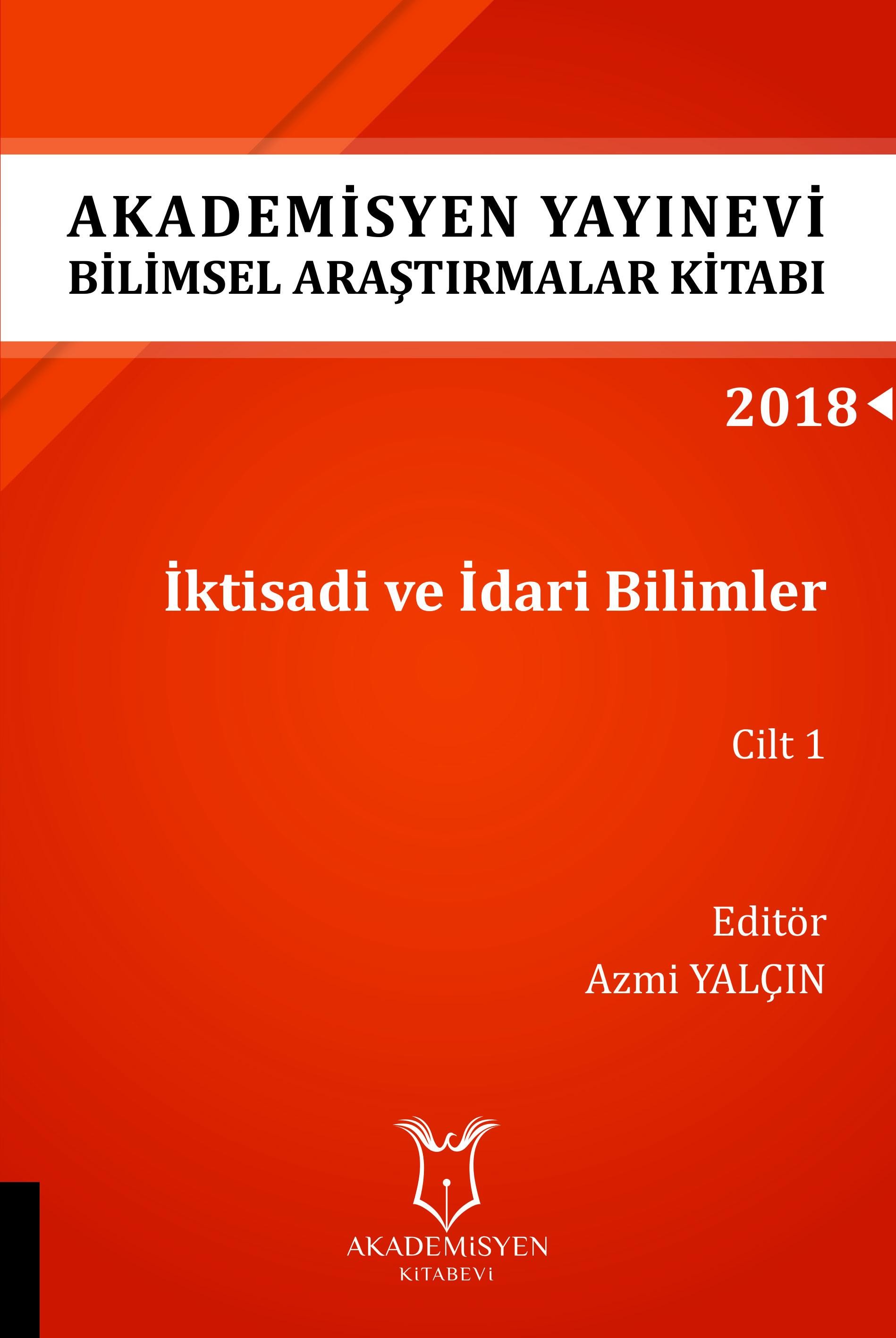 İktisadi ve İdari Bilimler Cilt 1 ( AYBAK 2018 Eylül )