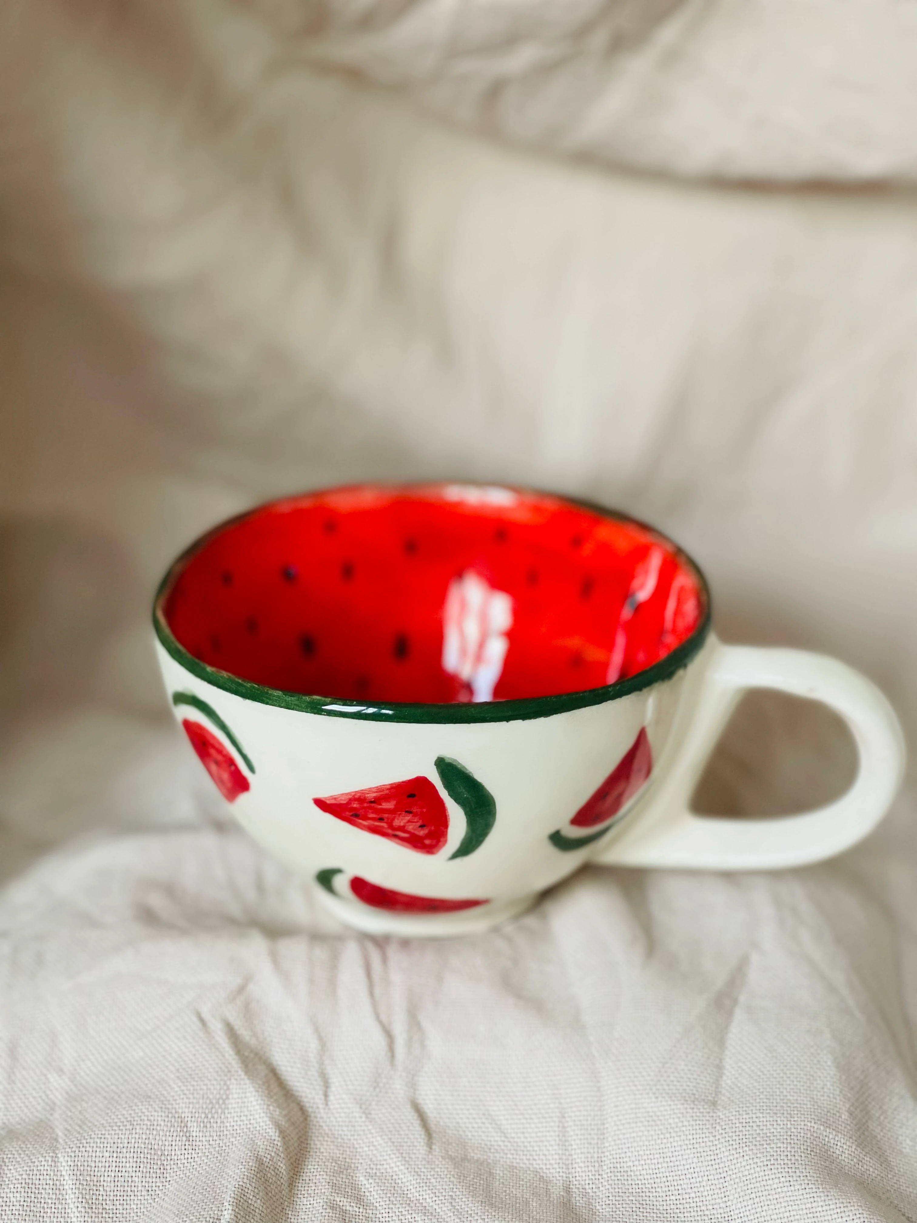 Karpuzlu Latte Fincanı