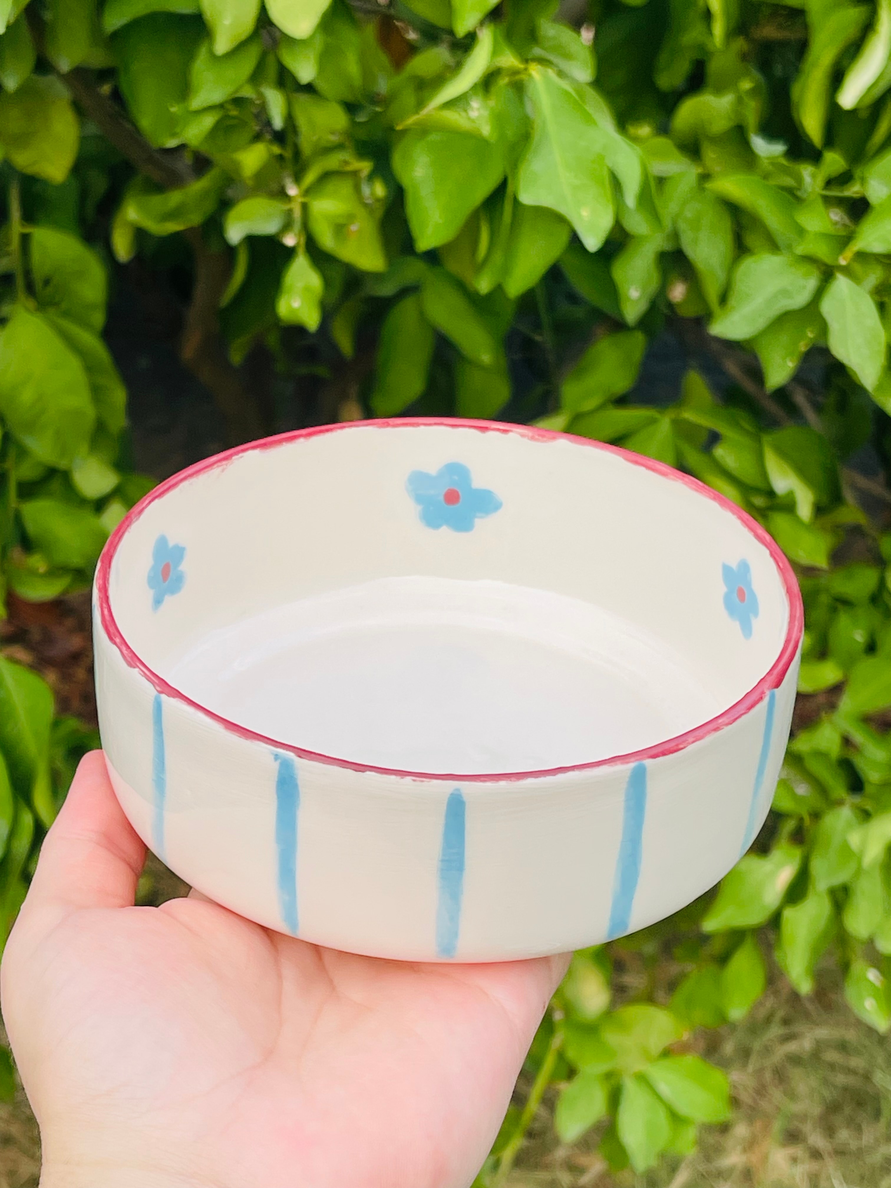 Mavi Çiçek Bowl Kase