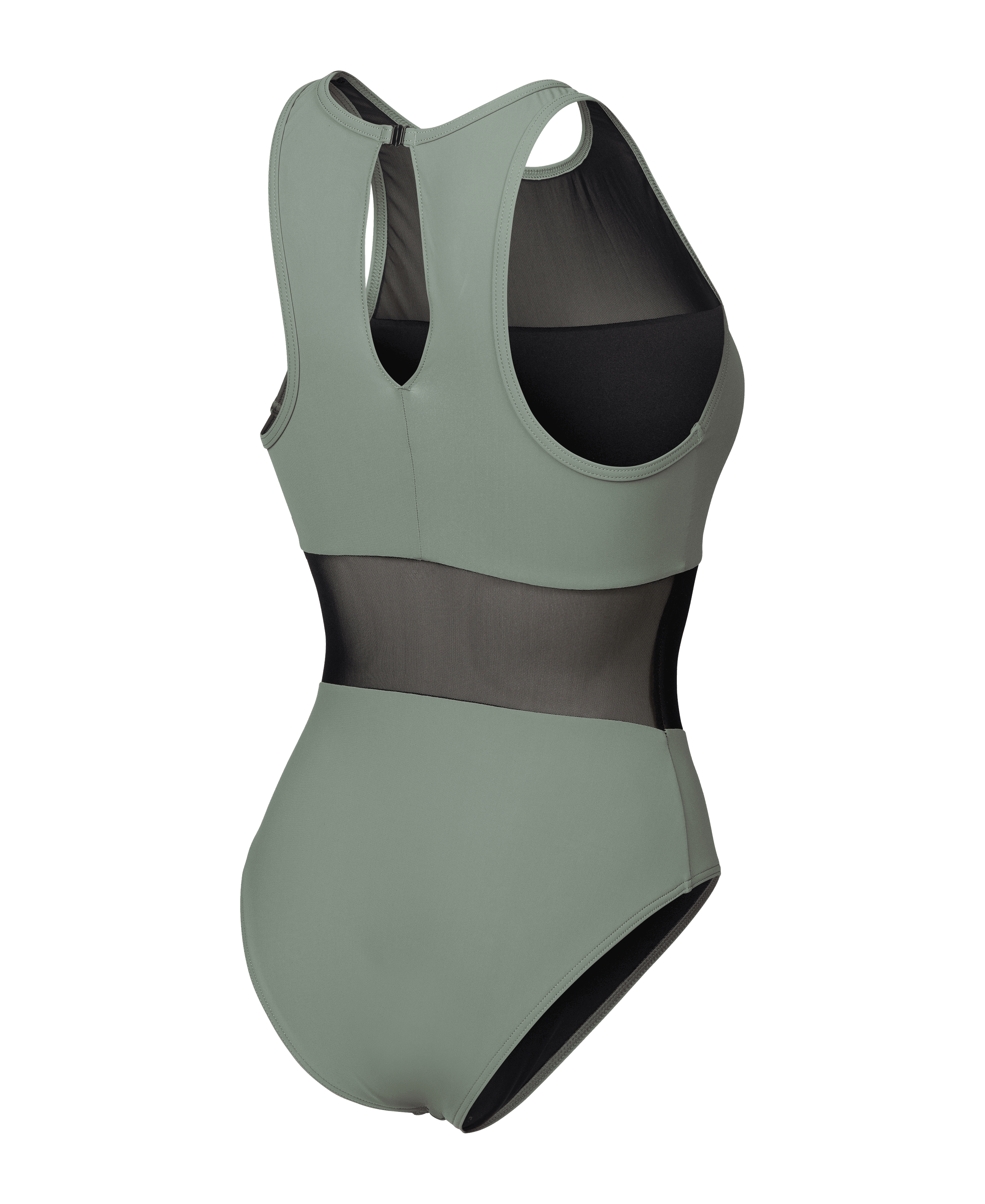 Arena Mesh Panels Swimsuit Vent Back Mayo