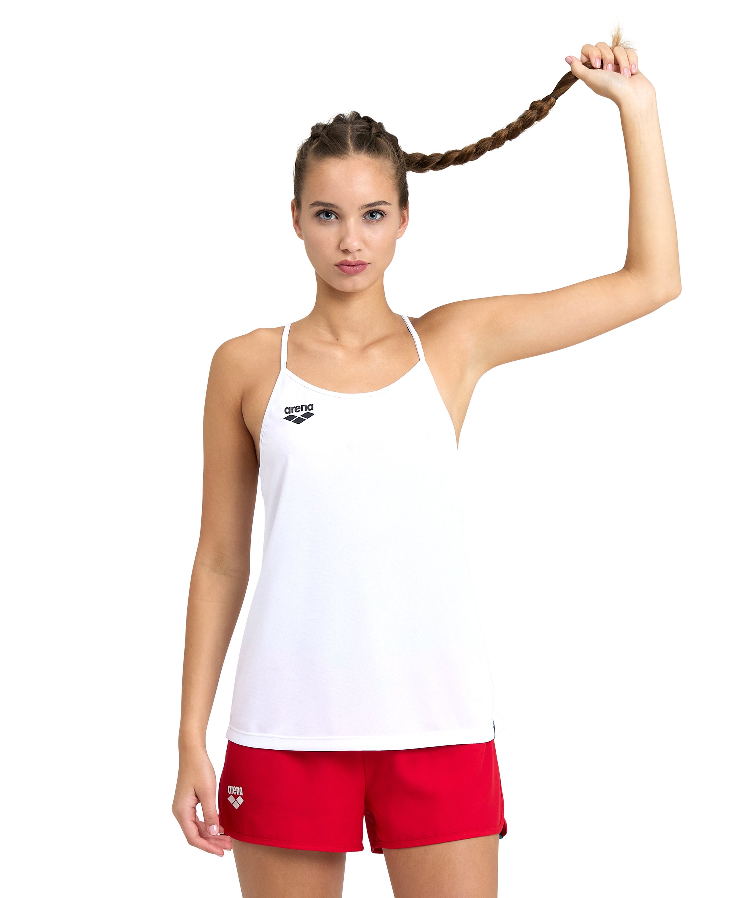 Arena Tank Top Thin Straps - Beyaz