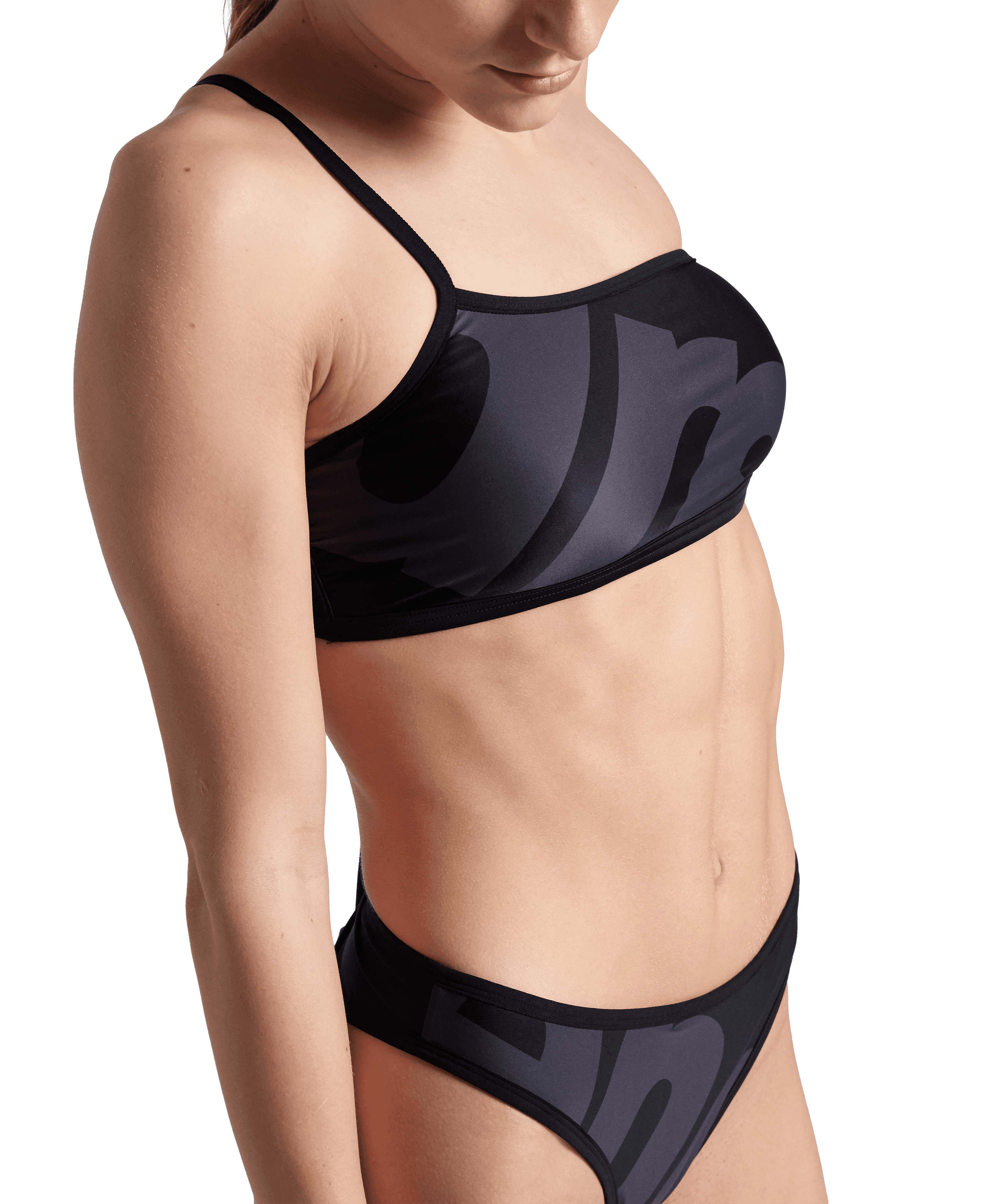 Arena Logo Single Shoulder Kadın Bikini Takımı