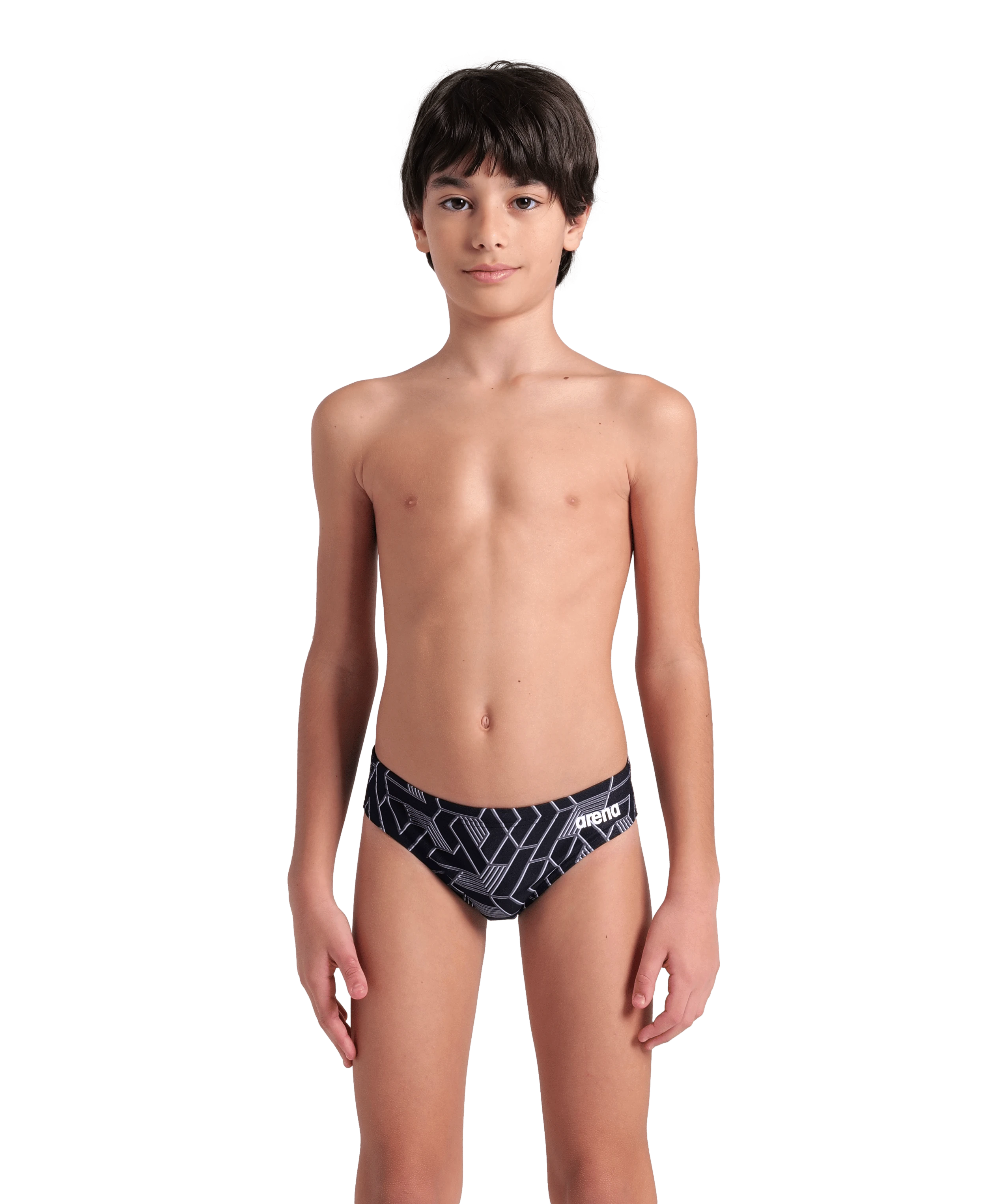 Arena Boy's Escape Swim Briefs Erkek Çocuk Yüzücü Mayo - Siyah
