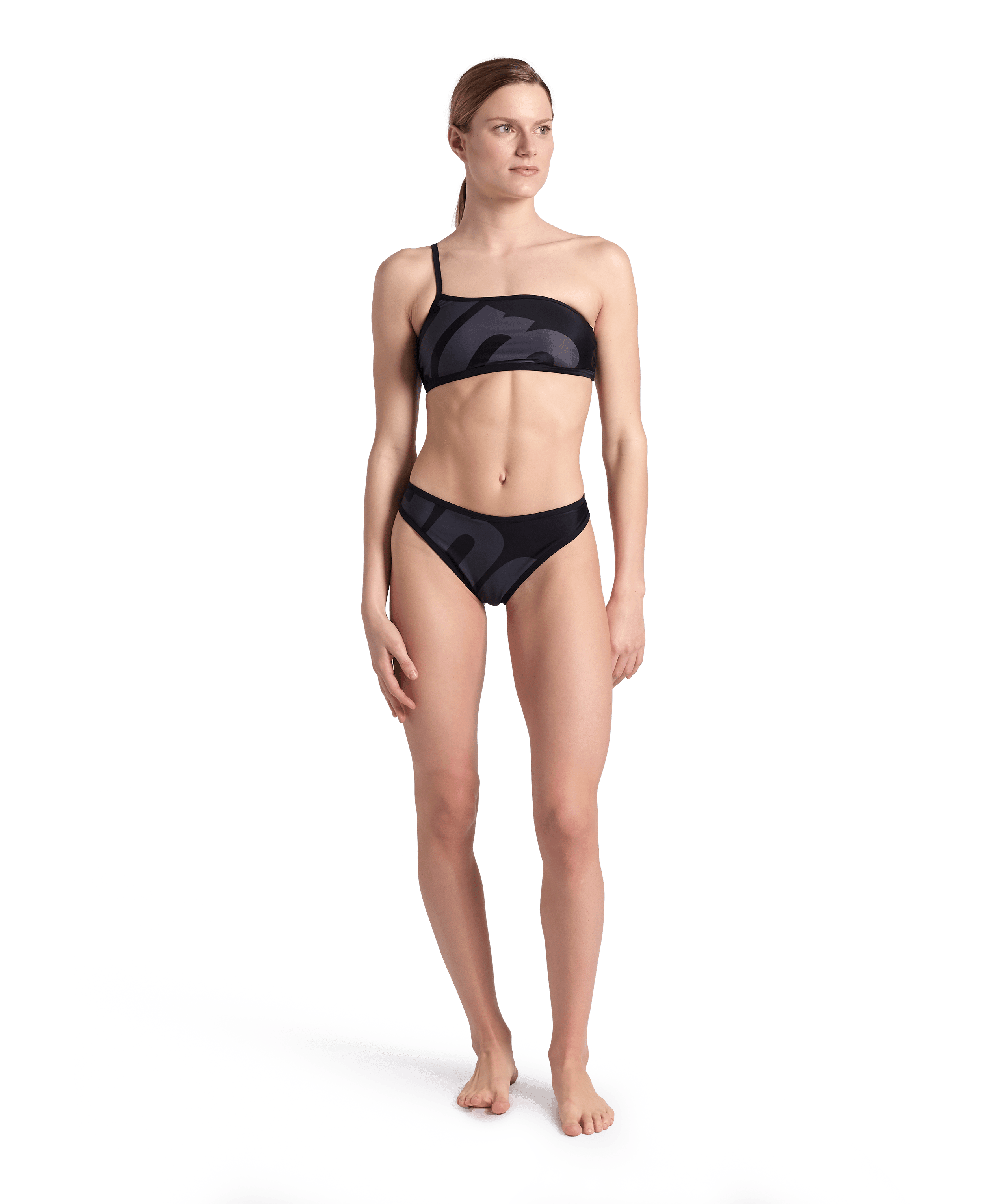 Arena Logo Single Shoulder Kadın Bikini Takımı