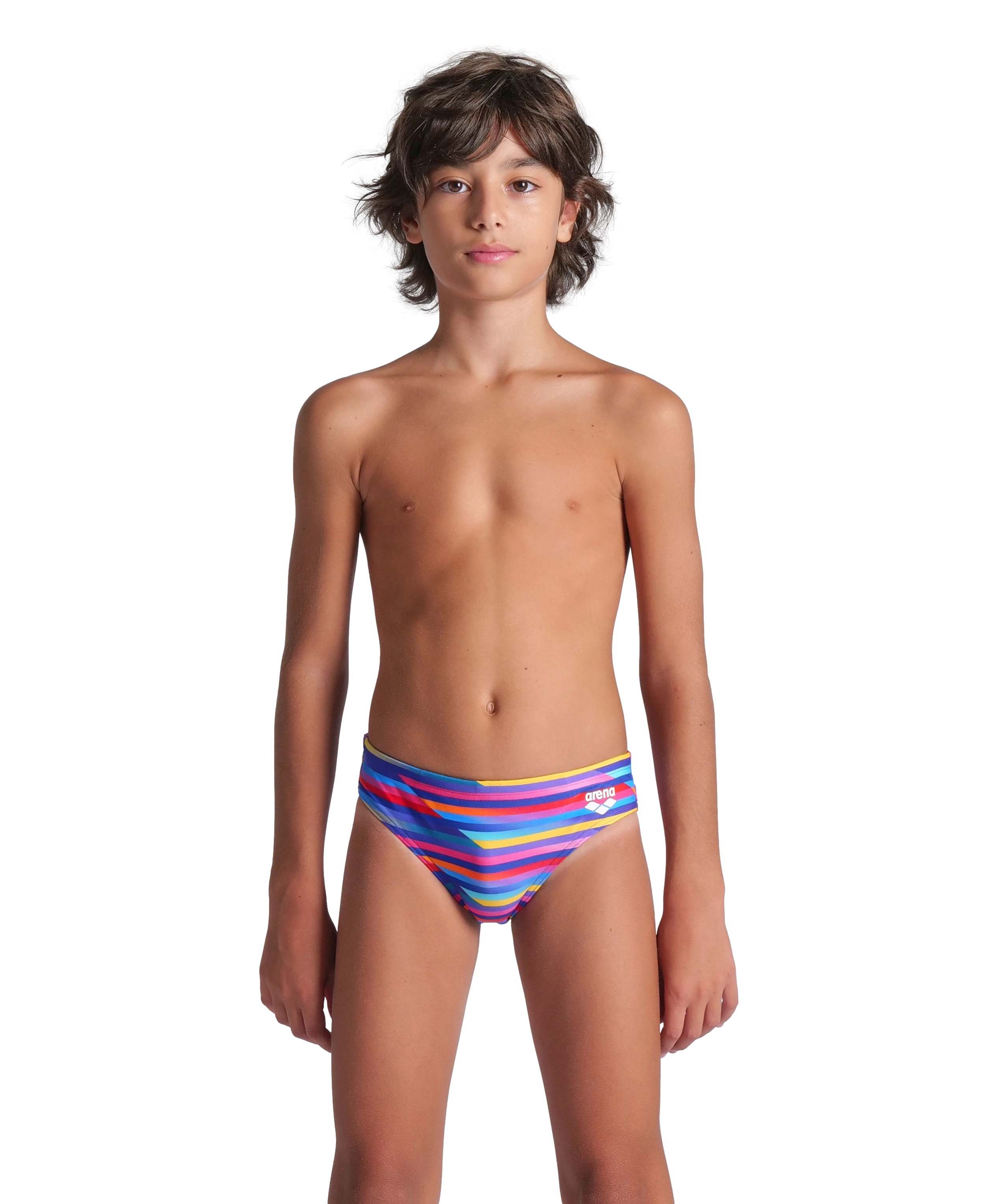 Arena Boy's Racing Stripe Swim Briefs Çocuk Yüzücü Mayo