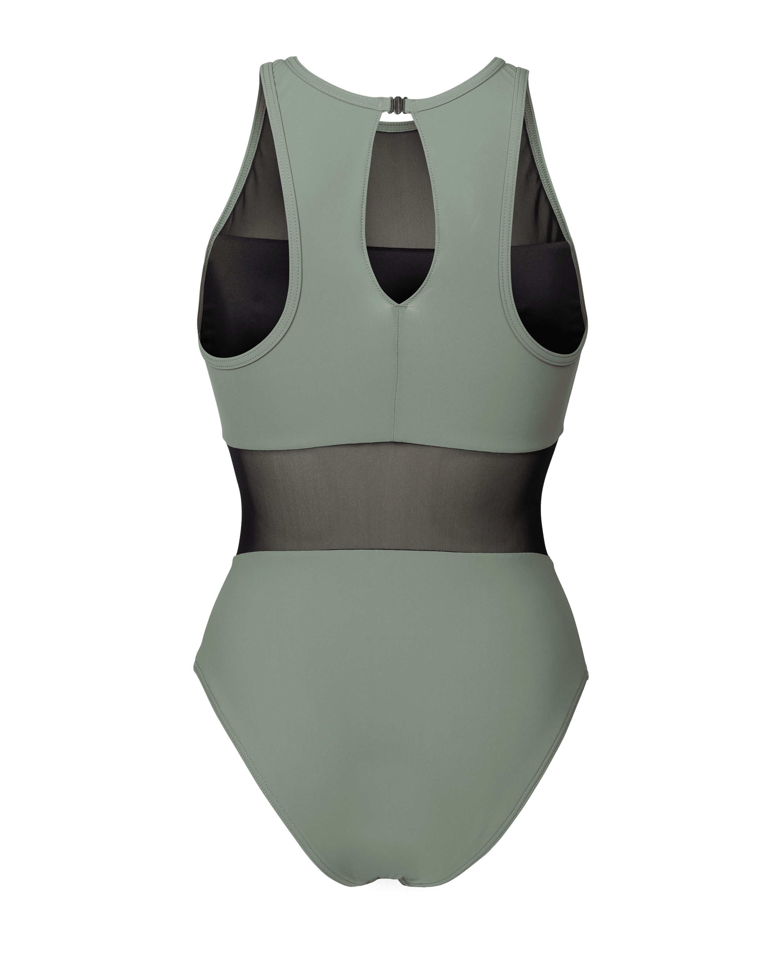 Arena Mesh Panels Swimsuit Vent Back Mayo