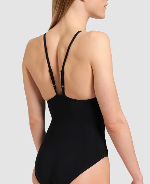 Arena Mesh Panels Swimsuit Kadın Mayo