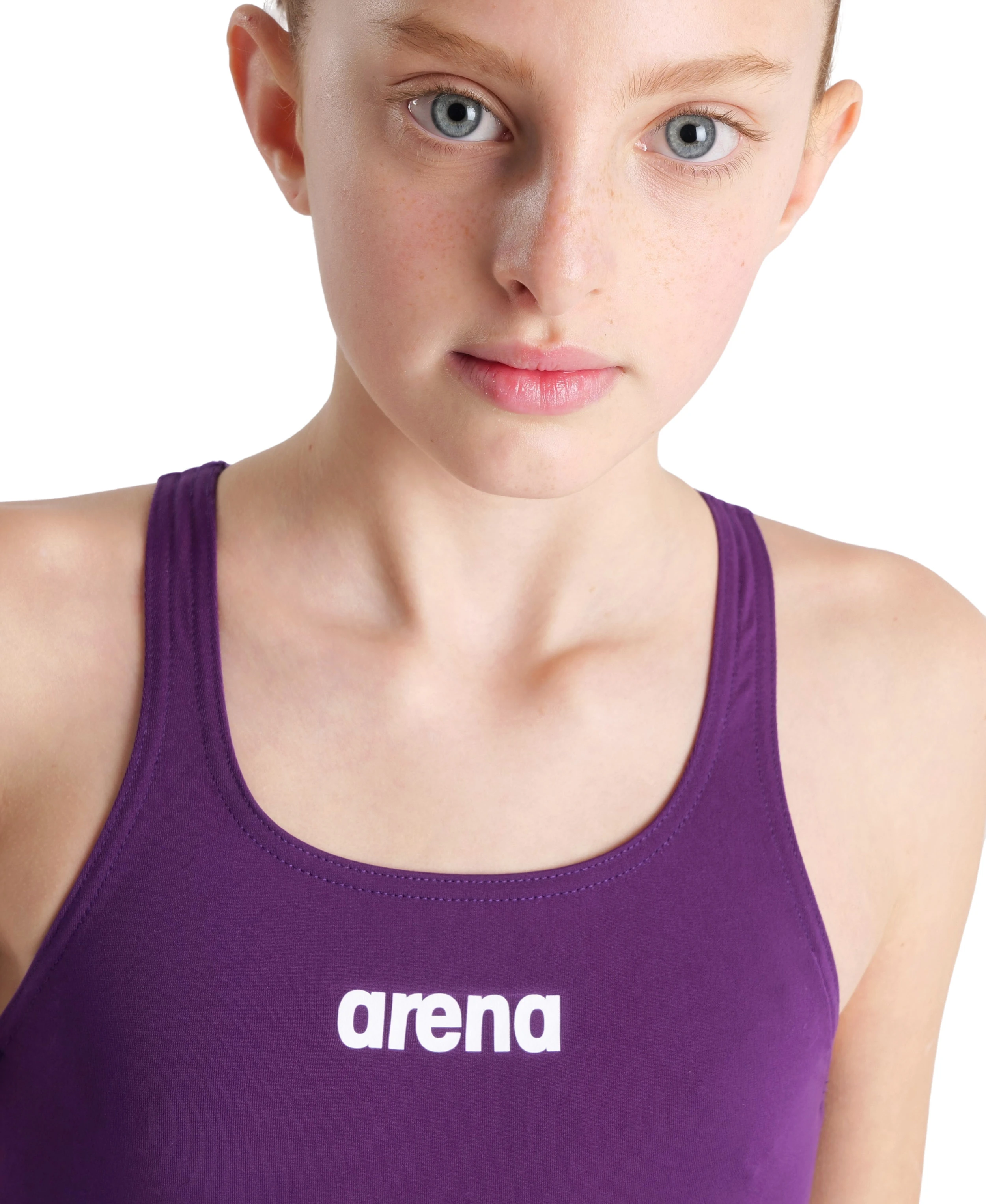 Arena Girl's team Swimsuit Pro Solid Kız Çocuk Yüzücü Mayo