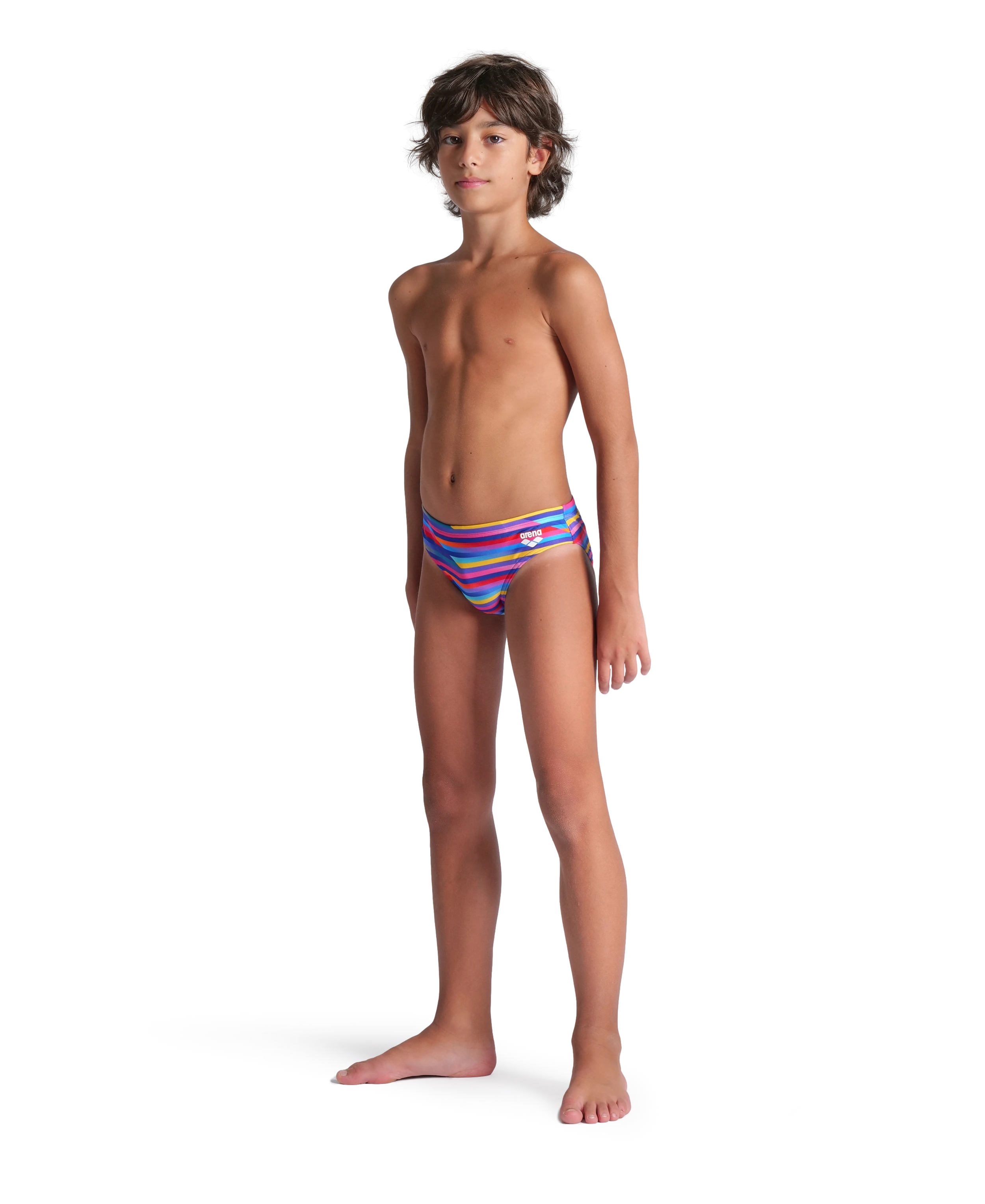 Arena Boy's Racing Stripe Swim Briefs Çocuk Yüzücü Mayo