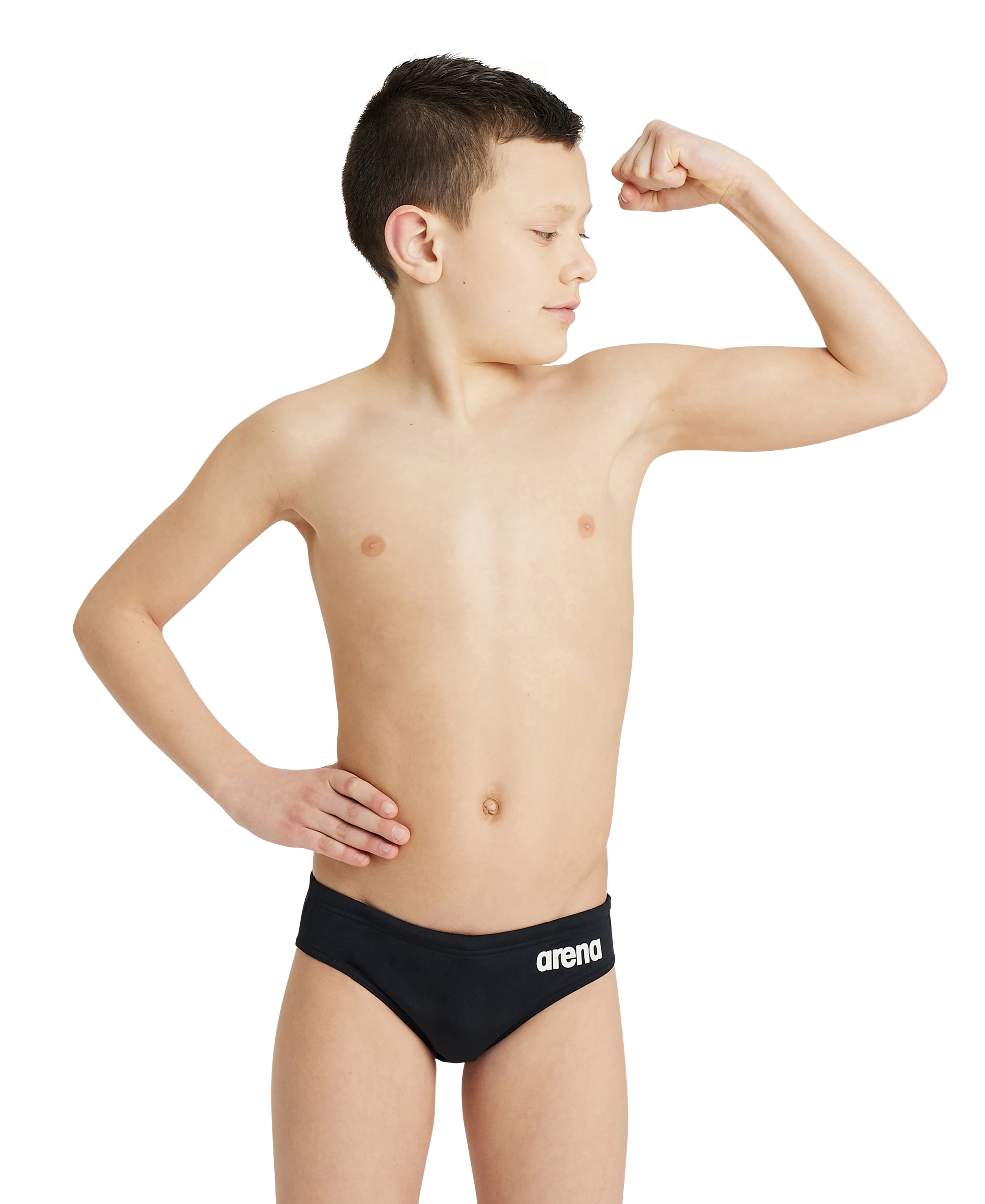 Arena Boy's Team Swim Briefs Solid Erkek Yüzücü Mayo - Siyah