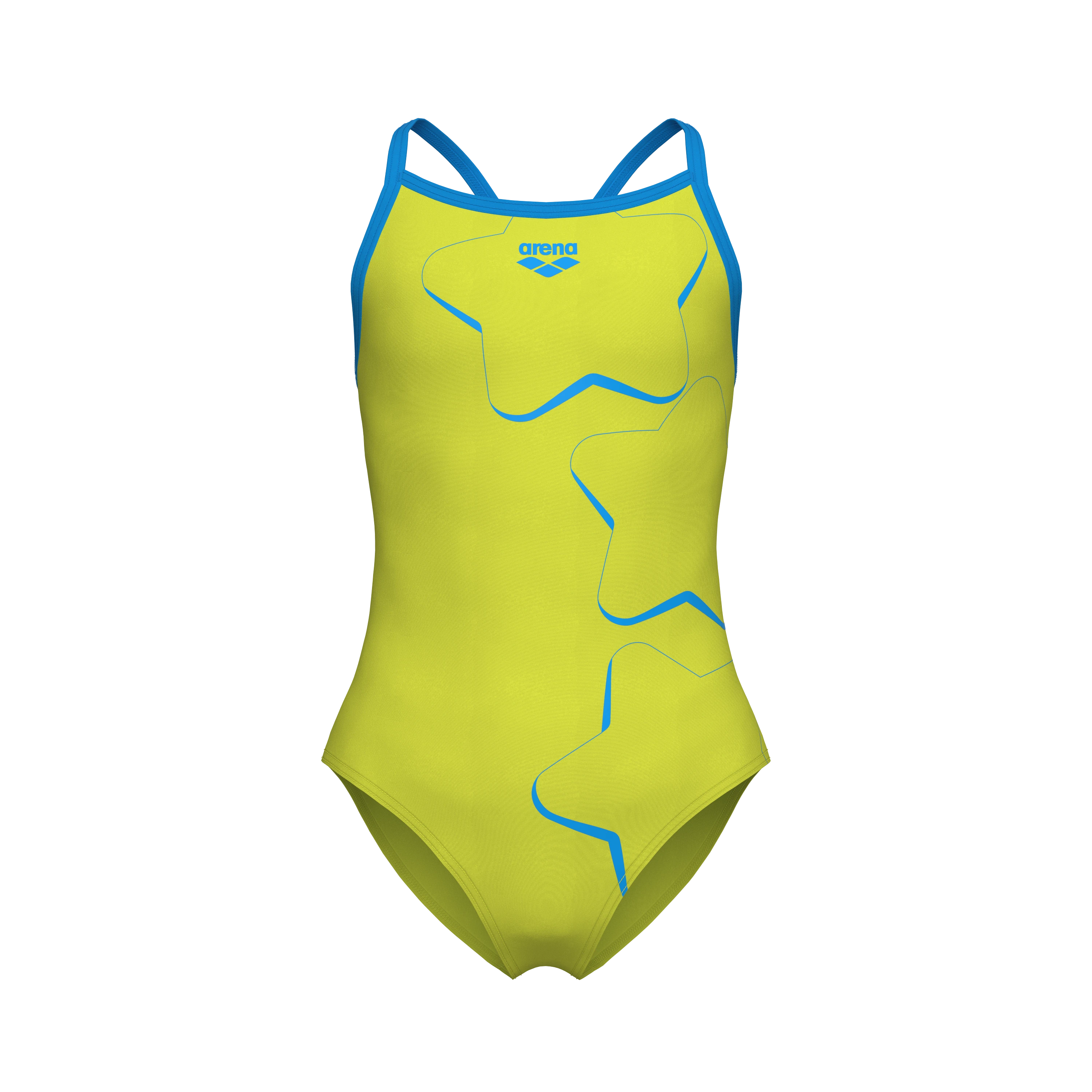 Arena Girl's Star Graphic Swimsuit Lightdrop Back Kız Çocuk Yüzücü Mayo