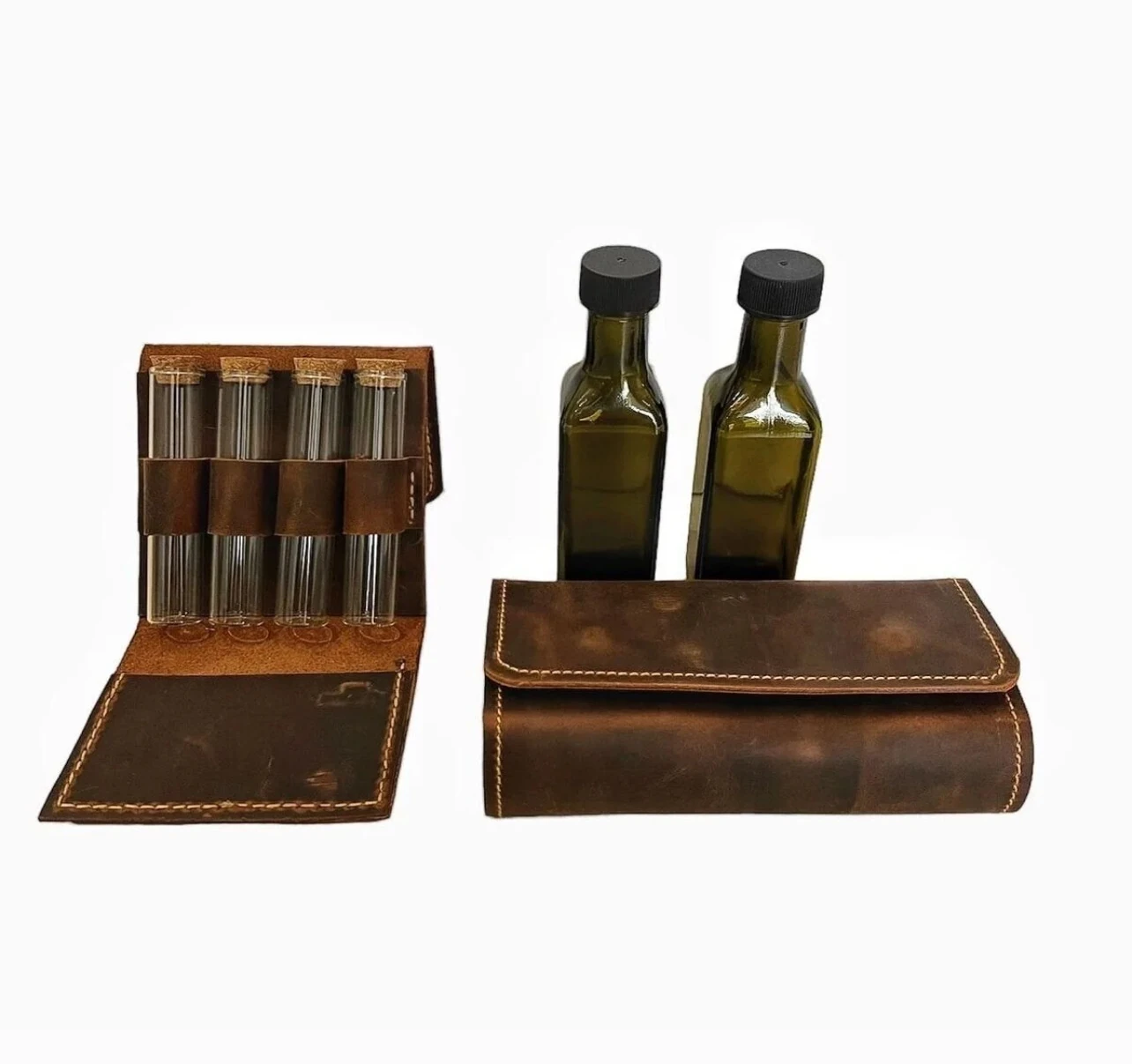 DARKBEAR PREMİUM DERİ BAHARATLIK VE YAĞDANLIK SET