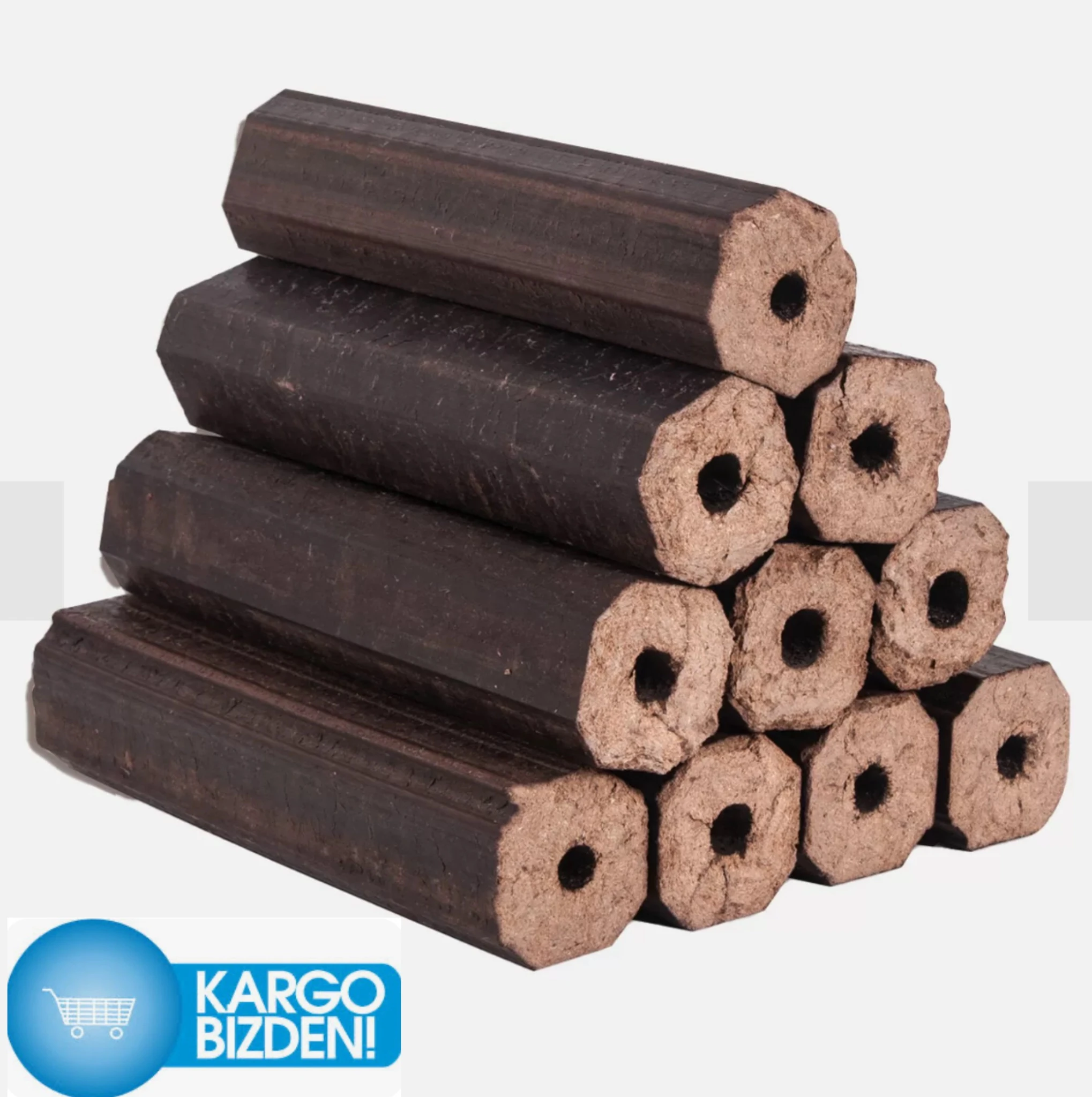 Outdoven Ecolog Katkısız Sıkıştırılmış %100 Kayın Briket Şömine ve Kamp Odunu - 20KG