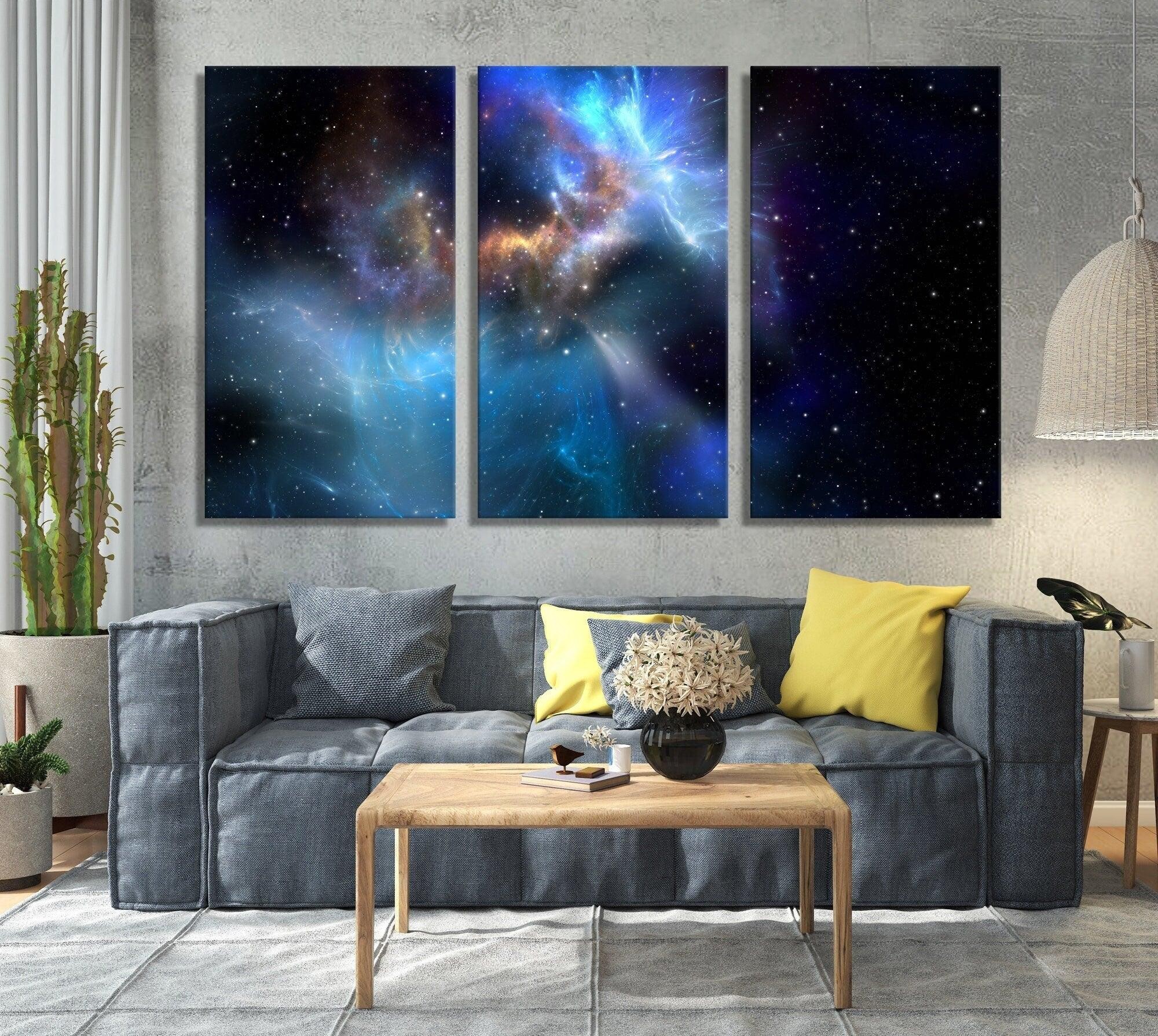 sky wall art| Canvas Multiple Sizes, Poster Print Decor for Home & Office Decoration, Wall Hanging, Extra Large Wall Art, skyline canvas art