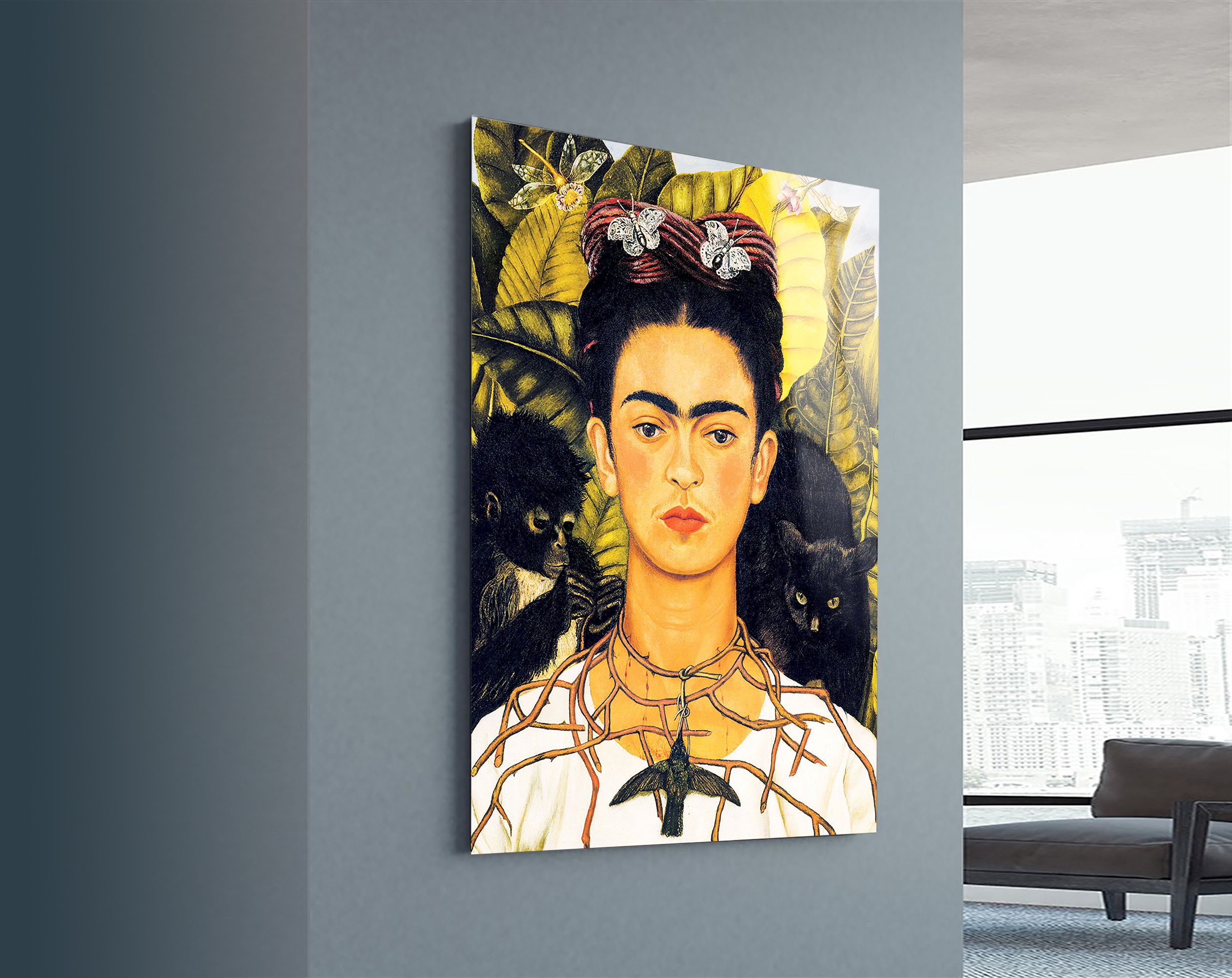 Frida Kahlo Temperli Cam Tablo