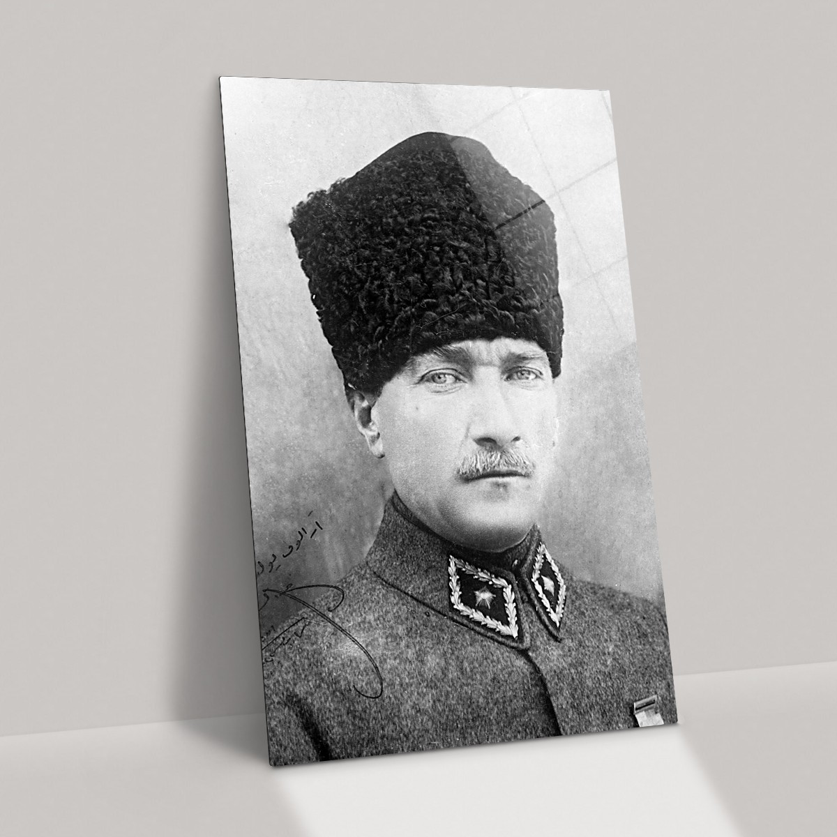 Mustafa Kemal Atatürk Cam Tablo