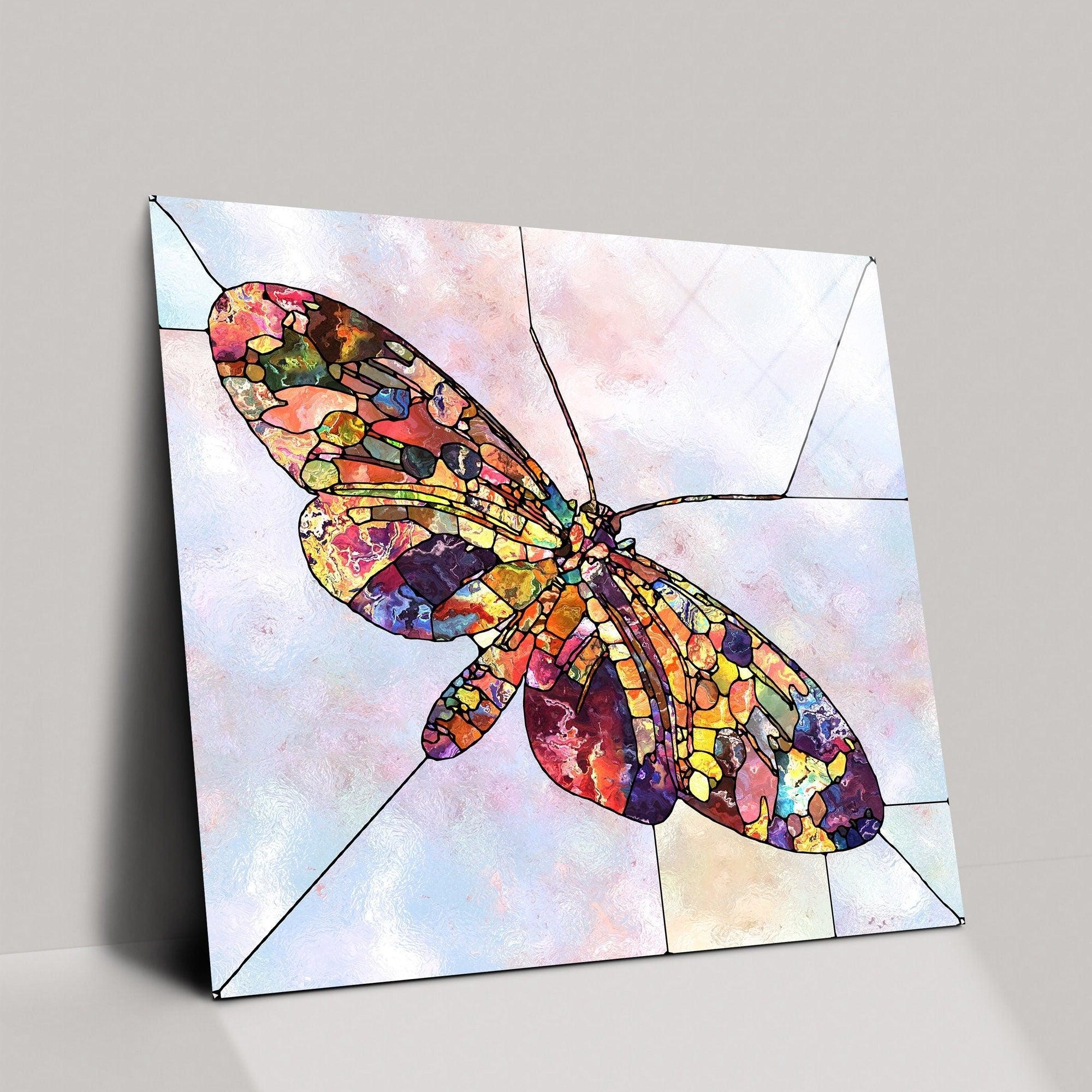 Butterfly Canvas Wall Art| animal  Canvas Painting, Large Canvas Art, glass animals, Animal Canvas Art, animal artwork, butterflies canvas
