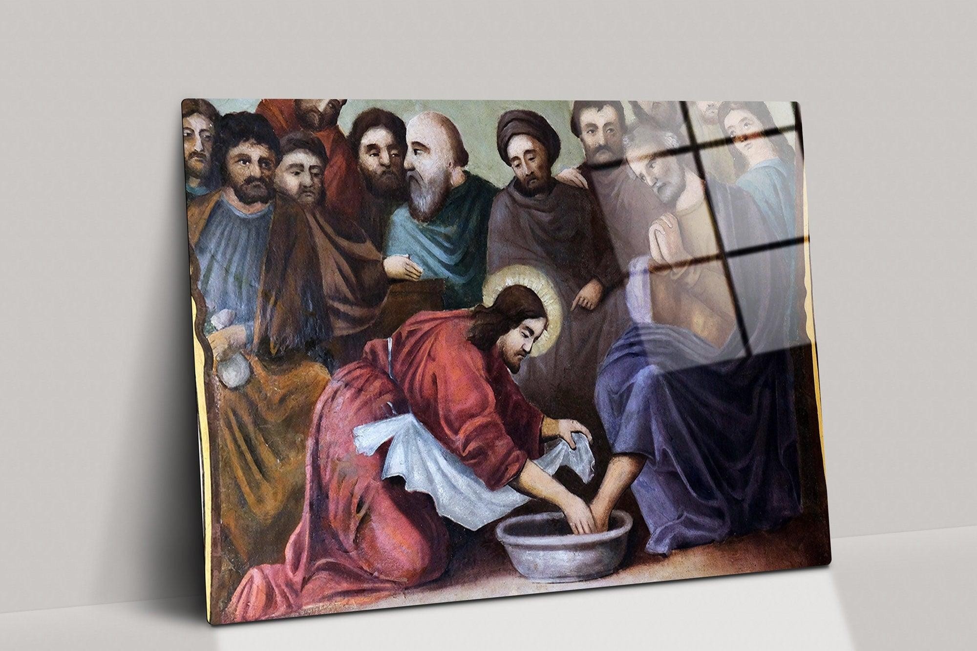 Hristiyan Sanatı İsa Cam Tablo