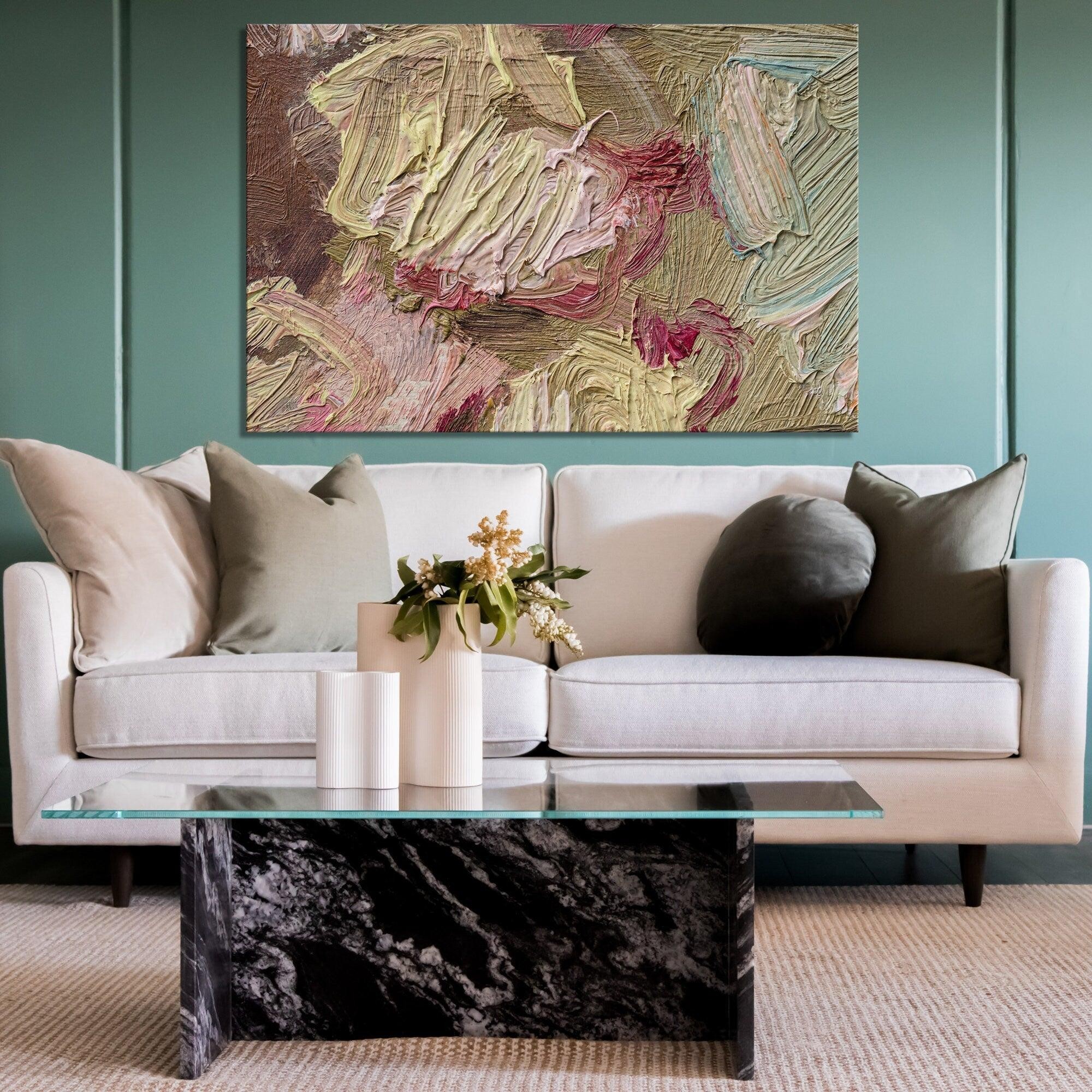 Painting on Canvas, Original Art, House Decor, painted Heavy Textured Impasto Painting, Oil Painting on Canvas Original Art Impressionism