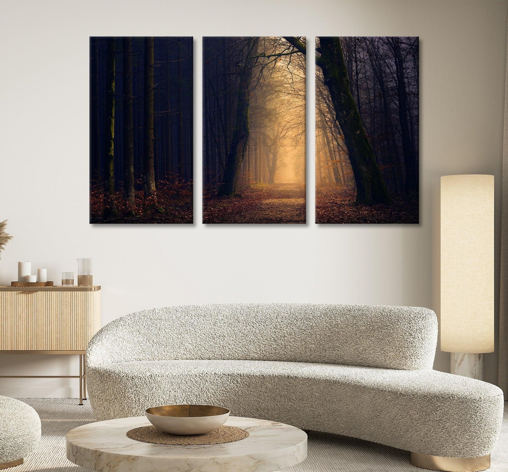 View Art, Jungle Landscape Art Canvas, Forest Art, Forest Landscape Art Canvas, Green Art, Trees Wall Art, Jungle Artwork,