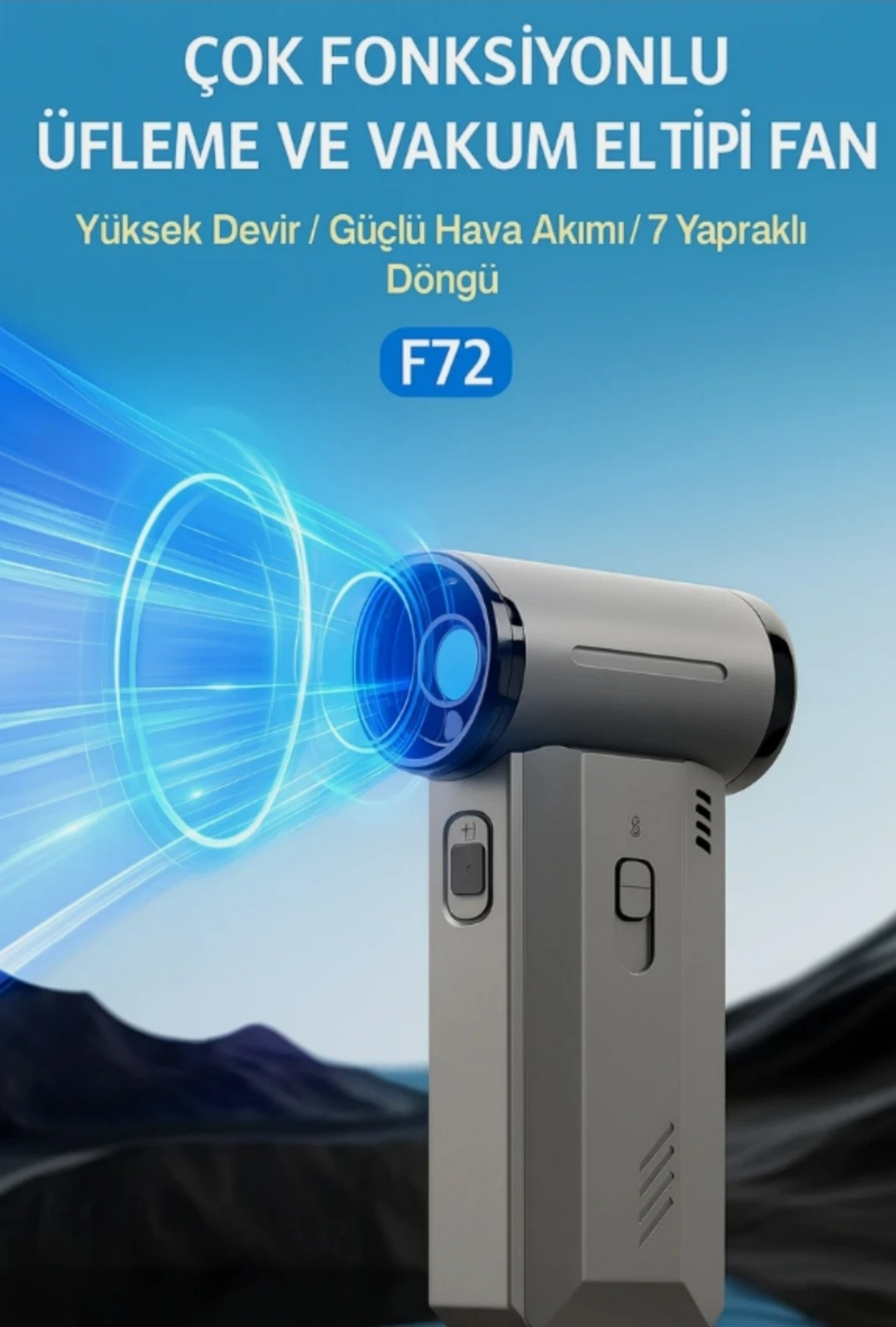 El Tipi Hava Üfleyici – Vakumlu Mini Süpürge