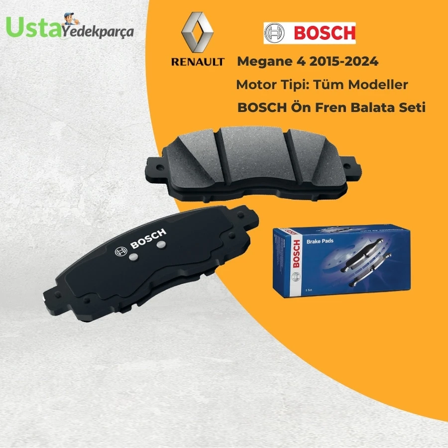 Renault Megane 4 Ön Fren Balata Seti BOSCH 2015 - 2024