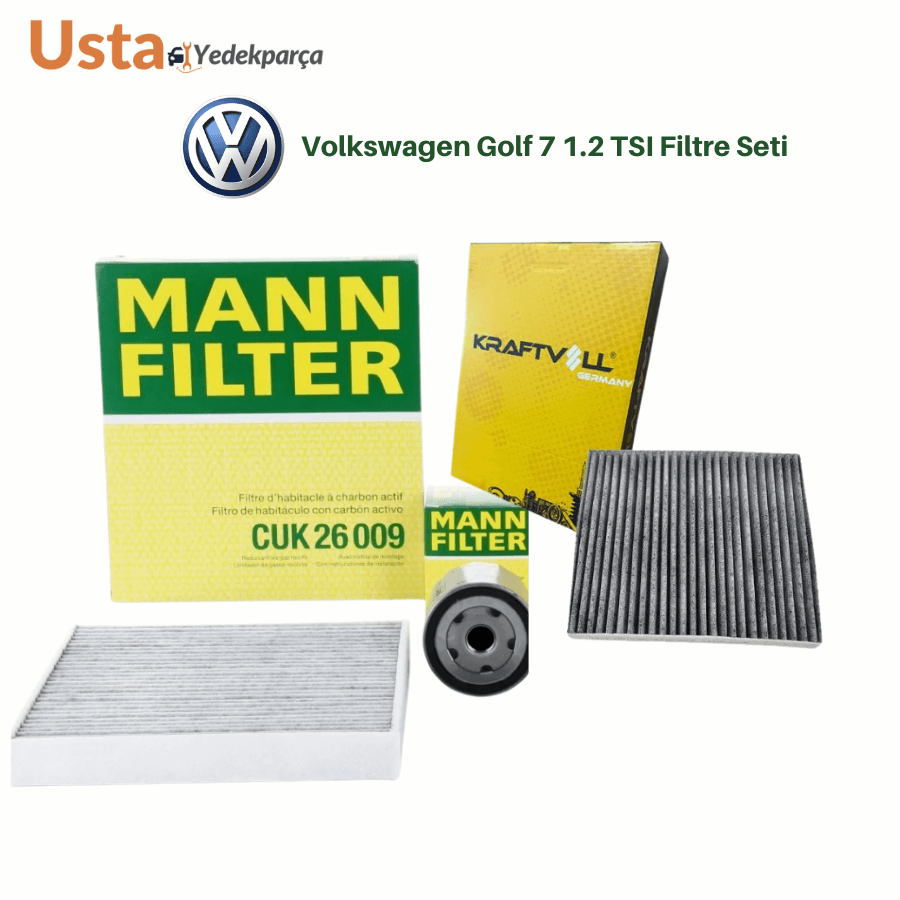 Volkswagen Golf 7 1.2 Tsi Periyodik Bakım Seti Mann 