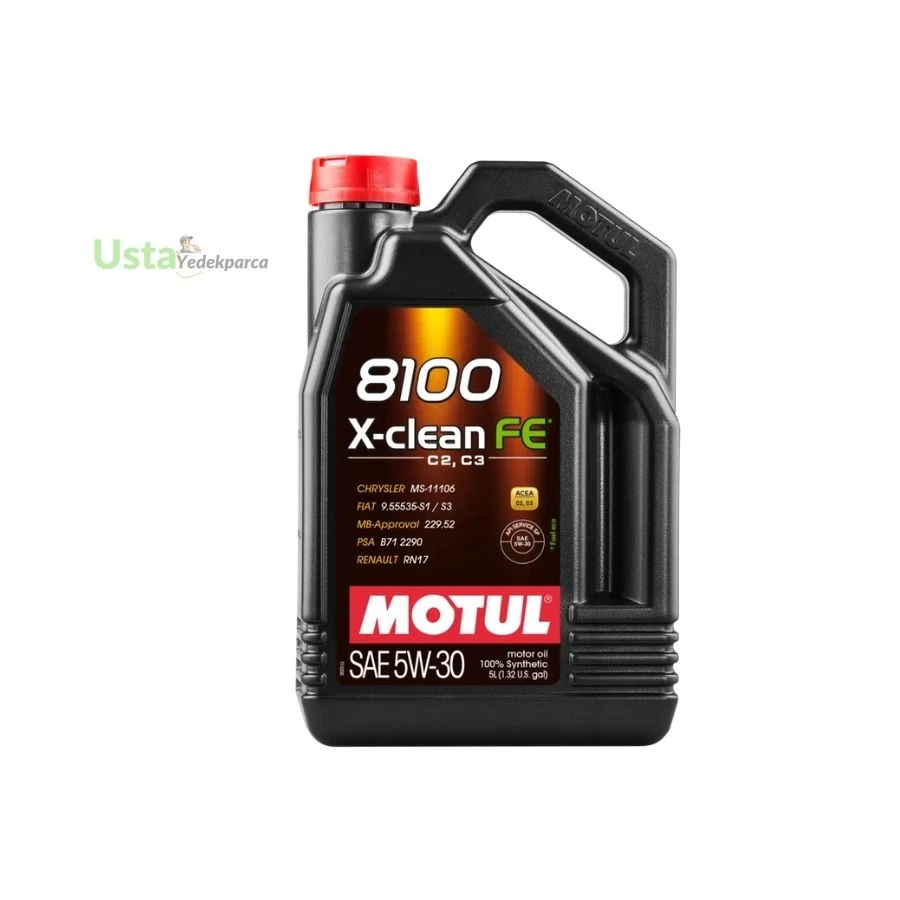 Motul 8100 X-clean Efe C2/C3 Sae 5w-30 Tam Sentetik Motor Yağı 5 L
