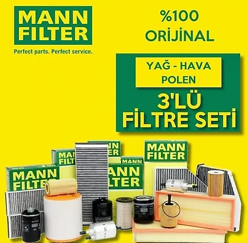 Seat Leon 1.6 Tdi 2013-2019 Mann Filtre Seti (Hava,Yağ ve Polen Filtresi)