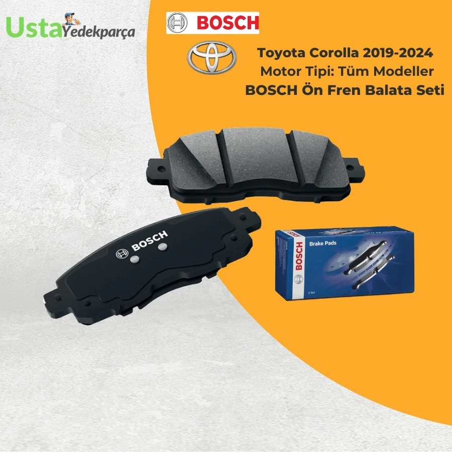 Toyota Corolla 2019-2024 BOSCH Ön Fren Balata Seti